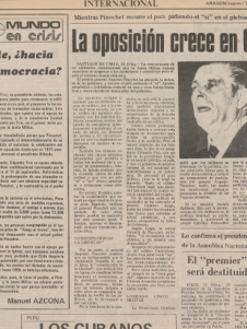 La oposición crece en Chile